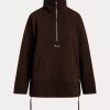 Brown Women’s Ralph Lauren Quarter-Zip Pullover Fleece Jackets Brown Women’s Ralph Lauren Quarter-Zip Pullover Fleece Jackets