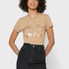 Brown Women’s Ralph Lauren Round Neck Logo T Shirts Brown Women’s Ralph Lauren Round Neck Logo T Shirts