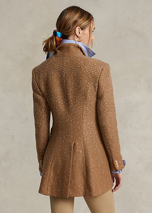 Brown Women’s Ralph Lauren Sequined Herringbone- Jackets Brown Women’s Ralph Lauren Sequined Herringbone- Jackets