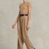 Brown Women’s Ralph Lauren Straight-Leg Wool-Blend Pants Brown Women’s Ralph Lauren Straight-Leg Wool-Blend Pants
