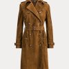 Brown Women’s Ralph Lauren Suede Coats Brown Women’s Ralph Lauren Suede Coats