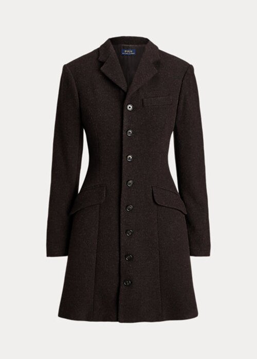 Brown Women’s Ralph Lauren Tweed Fit-and-Flare Coats Brown Women’s Ralph Lauren Tweed Fit-and-Flare Coats
