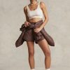 Brown Women’s Ralph Lauren Water-repellent Quilted Drawstring Shorts Brown Women’s Ralph Lauren Water-repellent Quilted Drawstring Shorts