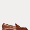 Brown Women’s Ralph Lauren Wynnie Burnished Leather Loafers Brown Women’s Ralph Lauren Wynnie Burnished Leather Loafers
