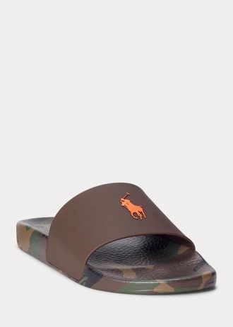 Camo Men’s Ralph Lauren Signature Pony Camo Slippers