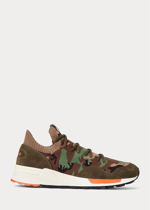 Camo Men’s Ralph Lauren Trackster 200II Camo Knit Sneakers Camo Men’s Ralph Lauren Trackster 200II Camo Knit Sneakers