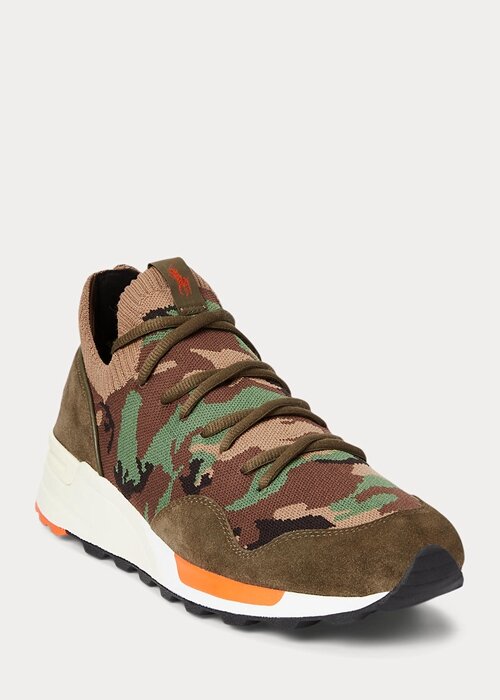 Camo Men’s Ralph Lauren Trackster 200II Camo Knit Sneakers Camo Men’s Ralph Lauren Trackster 200II Camo Knit Sneakers