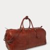 Chocolate Men’s Ralph Lauren Heritage Leather Duffle Bags Chocolate Men’s Ralph Lauren Heritage Leather Duffle Bags