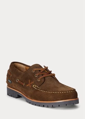 Chocolate Men’s Ralph Lauren Ranger Suede Loafers
