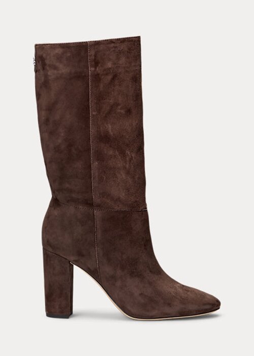 Chocolate Women’s Ralph Lauren Artizan Suede Boots Chocolate Women’s Ralph Lauren Artizan Suede Boots