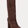 Chocolate Women’s Ralph Lauren Artizan Suede Boots Chocolate Women’s Ralph Lauren Artizan Suede Boots