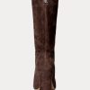 Chocolate Women’s Ralph Lauren Artizan Suede Boots Chocolate Women’s Ralph Lauren Artizan Suede Boots