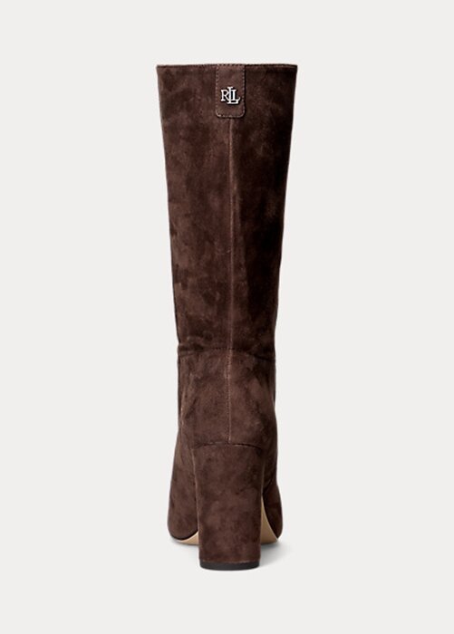 Chocolate Women’s Ralph Lauren Artizan Suede Boots Chocolate Women’s Ralph Lauren Artizan Suede Boots