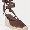 Chocolate Women’s Ralph Lauren Canvas Wedge Espadrille Chocolate Women’s Ralph Lauren Canvas Wedge Espadrille