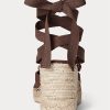 Chocolate Women’s Ralph Lauren Canvas Wedge Espadrille Chocolate Women’s Ralph Lauren Canvas Wedge Espadrille