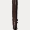 Chocolate Women’s Ralph Lauren Makenna Burnished Leather Riding Boots Chocolate Women’s Ralph Lauren Makenna Burnished Leather Riding Boots