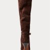 Chocolate Women’s Ralph Lauren Zoe Tall Sueded Calfskin Boots Chocolate Women’s Ralph Lauren Zoe Tall Sueded Calfskin Boots