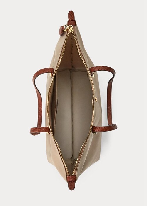 Clay Women’s Ralph Lauren Nylon Small Tote Bags Clay Women’s Ralph Lauren Nylon Small Tote Bags