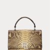 Copper Women’s Ralph Lauren The Python RL Top Handle Handbag Copper Women’s Ralph Lauren The Python RL Top Handle Handbag