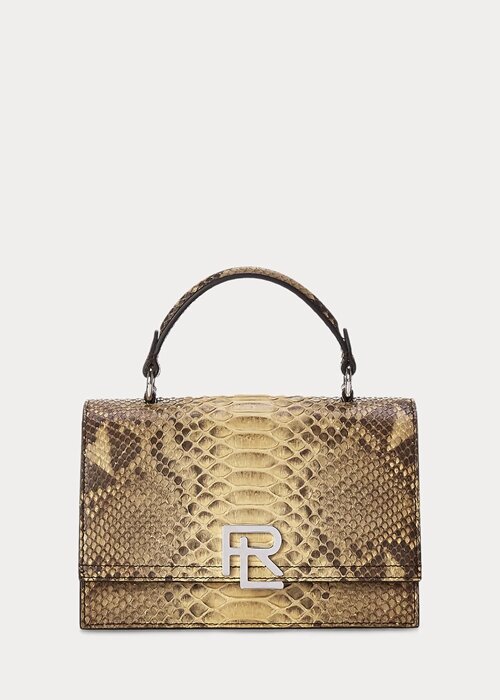 Copper Women’s Ralph Lauren The Python RL Top Handle Handbag Copper Women’s Ralph Lauren The Python RL Top Handle Handbag