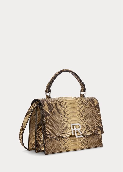 Copper Women’s Ralph Lauren The Python RL Top Handle Handbag Copper Women’s Ralph Lauren The Python RL Top Handle Handbag