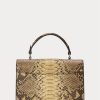 Copper Women’s Ralph Lauren The Python RL Top Handle Handbag Copper Women’s Ralph Lauren The Python RL Top Handle Handbag