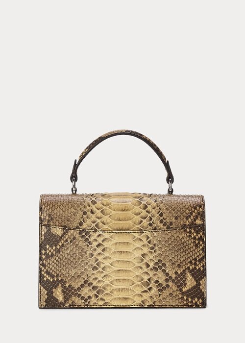 Copper Women’s Ralph Lauren The Python RL Top Handle Handbag Copper Women’s Ralph Lauren The Python RL Top Handle Handbag