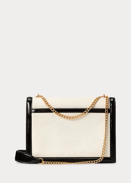 Cream/Black Women’s Ralph Lauren Polo ID Suede Envelope Crossbody Bags Cream/Black Women’s Ralph Lauren Polo ID Suede Envelope Crossbody Bags
