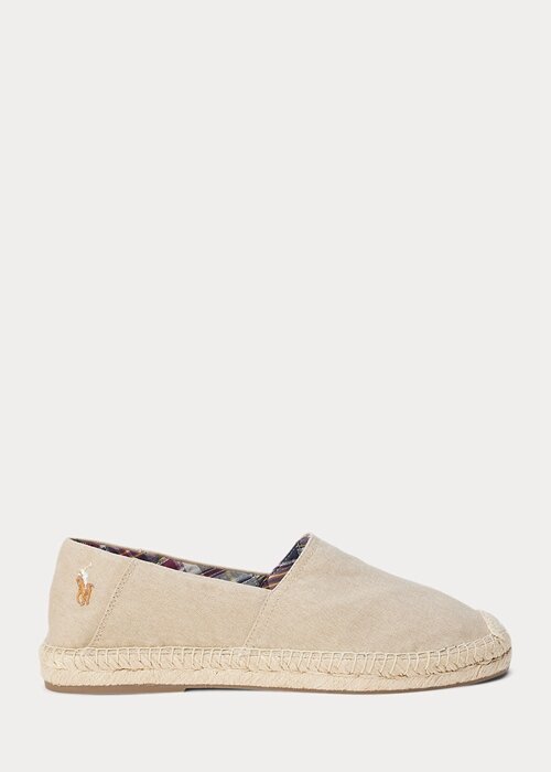 Cream Men’s Ralph Lauren Cevio Washed Canvas Espadrille Cream Men’s Ralph Lauren Cevio Washed Canvas Espadrille