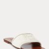 Cream Women’s Ralph Lauren Andela Calf-Suede Sandals Cream Women’s Ralph Lauren Andela Calf-Suede Sandals