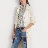 Cream Women’s Ralph Lauren Belted Herringbone Linen Coats Cream Women’s Ralph Lauren Belted Herringbone Linen Coats