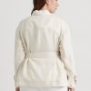Cream Women’s Ralph Lauren Belted Herringbone Linen Jackets Cream Women’s Ralph Lauren Belted Herringbone Linen Jackets