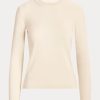 Cream Women’s Ralph Lauren Cashmere Crewneck Sweaters Cream Women’s Ralph Lauren Cashmere Crewneck Sweaters