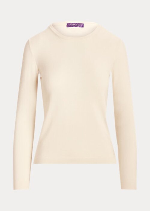 Cream Women’s Ralph Lauren Cashmere Crewneck Sweaters Cream Women’s Ralph Lauren Cashmere Crewneck Sweaters