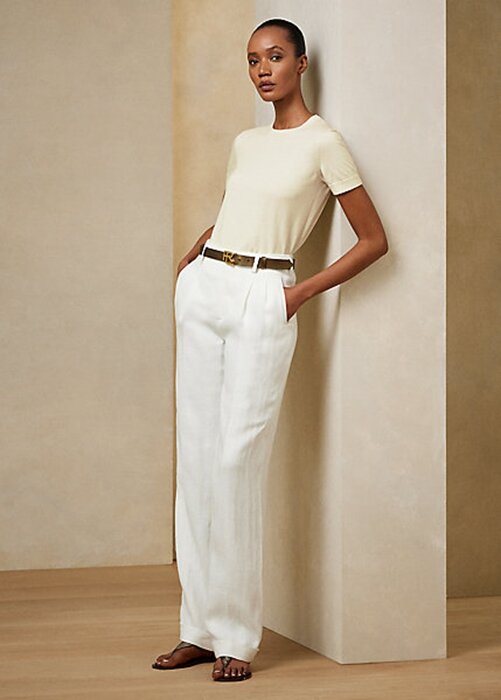 Cream Women’s Ralph Lauren Cashmere Jersey Short-Sleeve Sweaters Cream Women’s Ralph Lauren Cashmere Jersey Short-Sleeve Sweaters