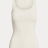 Cream Women’s Ralph Lauren Cotton-Blend Tanks Cream Women’s Ralph Lauren Cotton-Blend Tanks