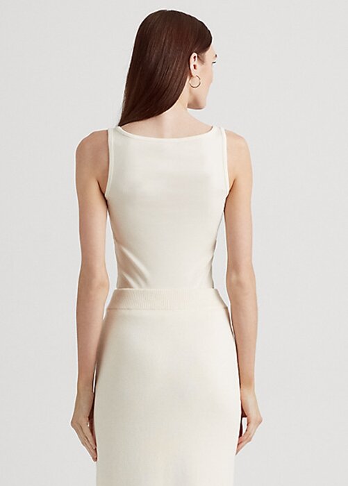 Cream Women’s Ralph Lauren Cotton-Blend Tanks Cream Women’s Ralph Lauren Cotton-Blend Tanks