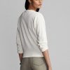 Cream Women’s Ralph Lauren Logo French Terry Crewneck Sweatshirts Cream Women’s Ralph Lauren Logo French Terry Crewneck Sweatshirts