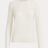 Cream Women’s Ralph Lauren Merino Wool Crewneck Sweaters Cream Women’s Ralph Lauren Merino Wool Crewneck Sweaters