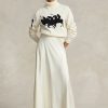 Cream Women’s Ralph Lauren Satin A-Line Skirts Cream Women’s Ralph Lauren Satin A-Line Skirts