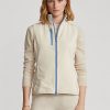 Cream Women’s Ralph Lauren Terry Sleeveless Full-Zip Vest Cream Women’s Ralph Lauren Terry Sleeveless Full-Zip Vest
