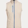 Cream Women’s Ralph Lauren Terry Sleeveless Full-Zip Vest Cream Women’s Ralph Lauren Terry Sleeveless Full-Zip Vest