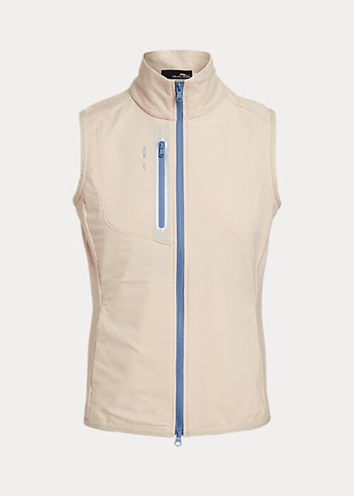 Cream Women’s Ralph Lauren Terry Sleeveless Full-Zip Vest Cream Women’s Ralph Lauren Terry Sleeveless Full-Zip Vest