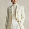Cream Women’s Ralph Lauren Wool-Blend Herringbone- Jackets Cream Women’s Ralph Lauren Wool-Blend Herringbone- Jackets