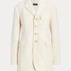 Cream Women’s Ralph Lauren Wool-Blend Herringbone- Jackets Cream Women’s Ralph Lauren Wool-Blend Herringbone- Jackets