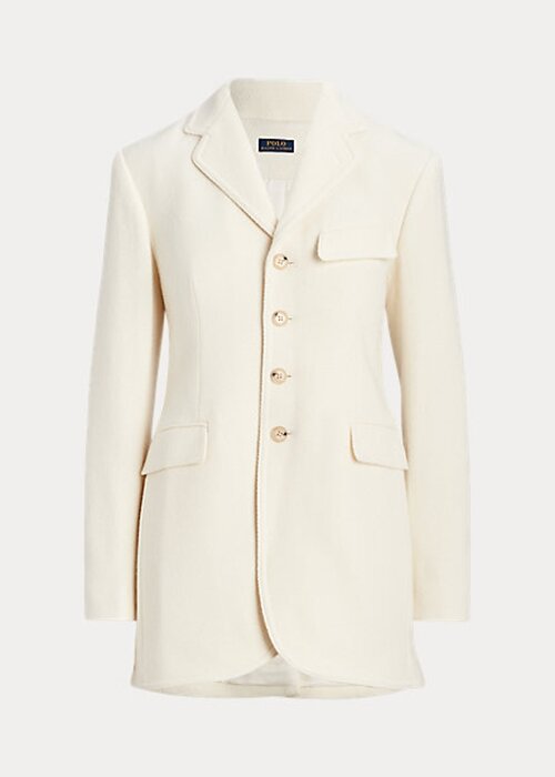 Cream Women’s Ralph Lauren Wool-Blend Herringbone- Jackets Cream Women’s Ralph Lauren Wool-Blend Herringbone- Jackets