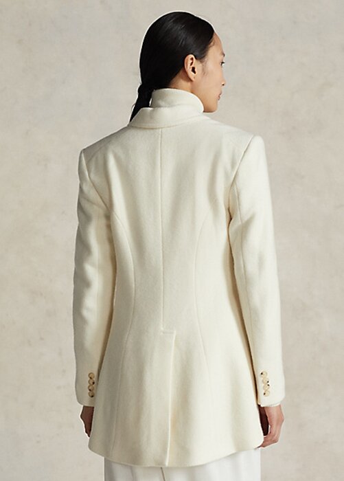 Cream Women’s Ralph Lauren Wool-Blend Herringbone- Jackets Cream Women’s Ralph Lauren Wool-Blend Herringbone- Jackets
