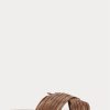 Dark Brown Men’s Ralph Lauren Braided Leather Slippers Dark Brown Men’s Ralph Lauren Braided Leather Slippers