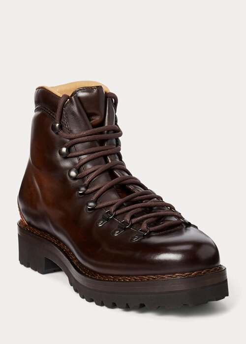 Dark Brown Men’s Ralph Lauren Darrow Calfskin Boots Dark Brown Men’s Ralph Lauren Darrow Calfskin Boots
