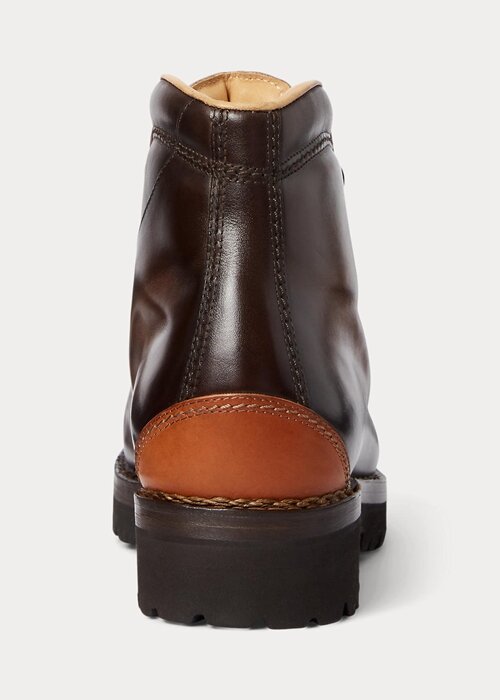 Dark Brown Men’s Ralph Lauren Darrow Calfskin Boots Dark Brown Men’s Ralph Lauren Darrow Calfskin Boots